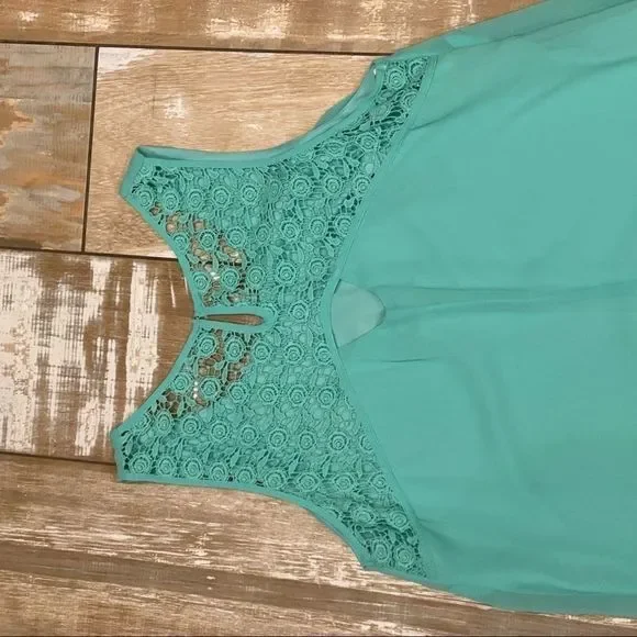 Jodi Kristopher Dress Sleeveless Mint Green Fringe - Picture 7 of 16